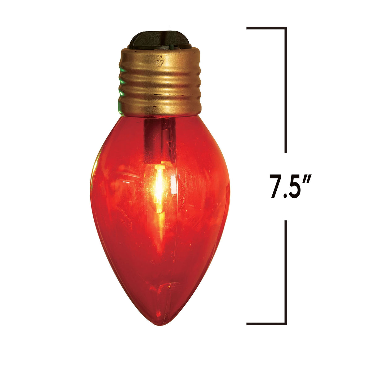 Indoor/Outdoor 8-Count LED Jumbo C7 Christmas Bulb String Lights, Multicolor, 10.8', by Holiday Time