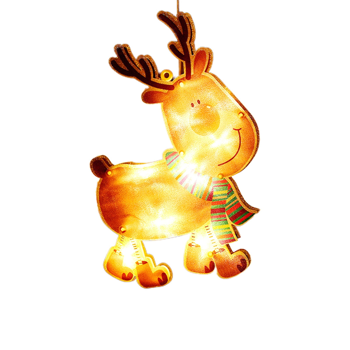 RXIRUCGD Christmas Window Hanging Lights Decorations, Christmas Window Lights with Suction Cup, Battery Operated Hanging Christmas Window Lights Indoor for Xmas Tree Fireplace Door Window Decor