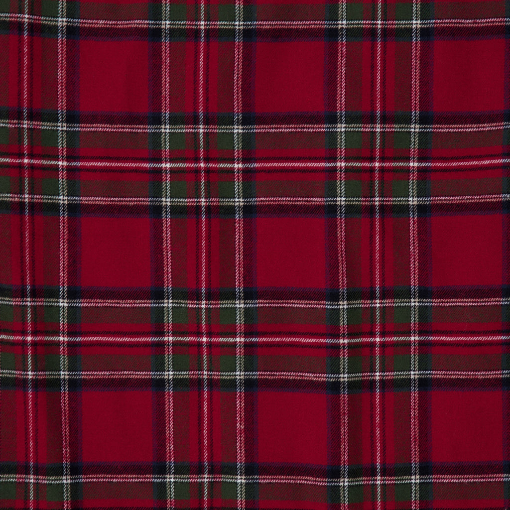 My Texas House Angie Plaid Christmas Tree Skirt, Red, 52"
