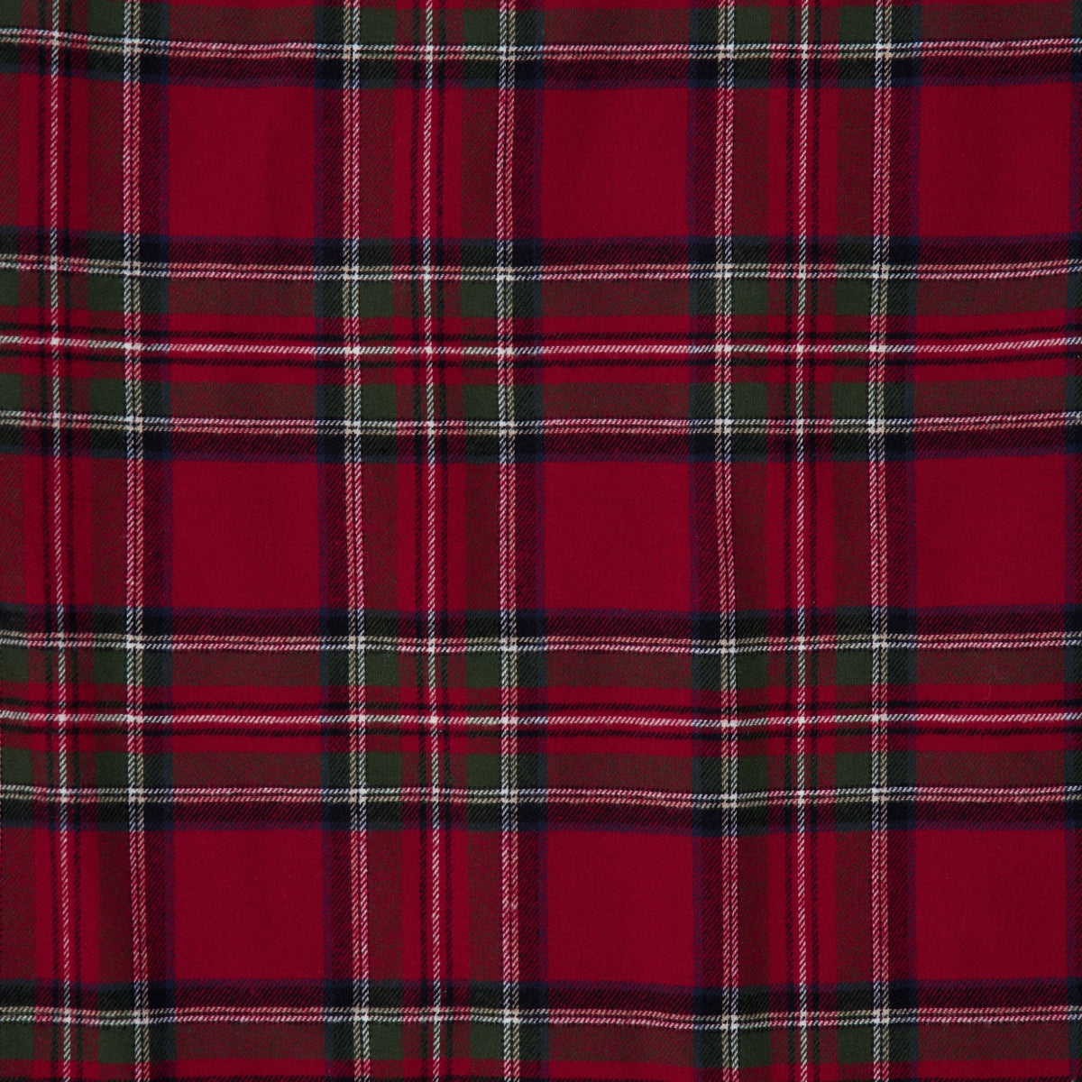 My Texas House Angie Plaid Christmas Tree Skirt, Red, 52"