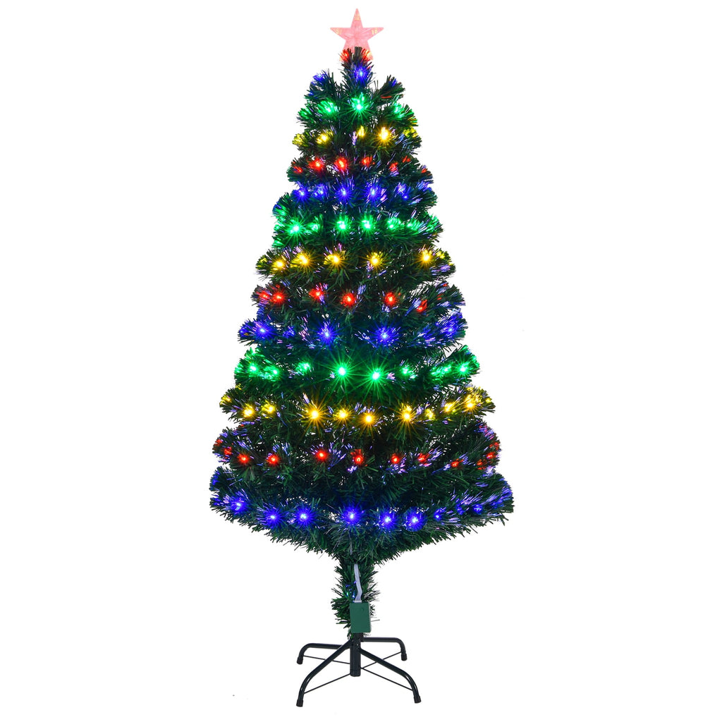 Ktaxon Black Christmas Tree 6ft Artificial Xmas Tree with 250 LEDs,Indoor Holidays Decoration,8 Modes