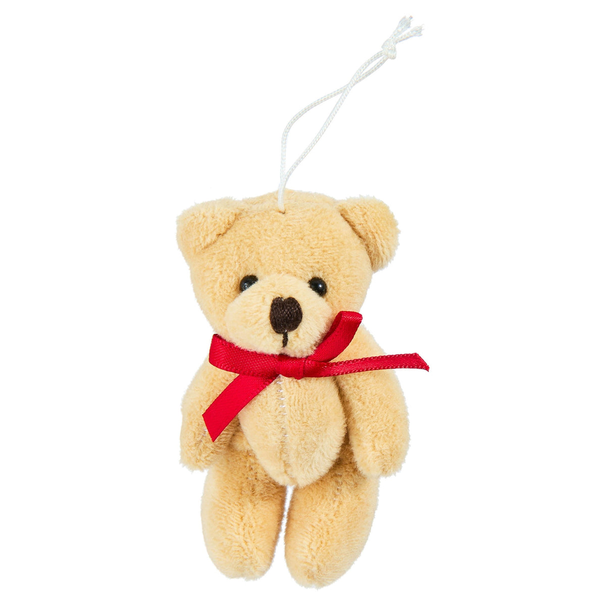 4-Count Brown Teddy Bear Mini Christmas Ornaments, 3.3", by Holiday Time