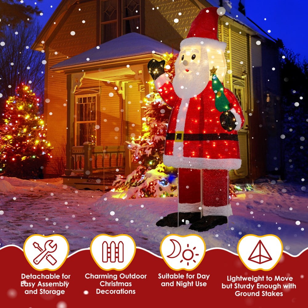 JOY Letter Sign Decoration - Lighted Home Scene Yard Sign Decor with Warm White Light - Indoor Outdoor Christmas Display for Lawn Garden - 47.2in Tall