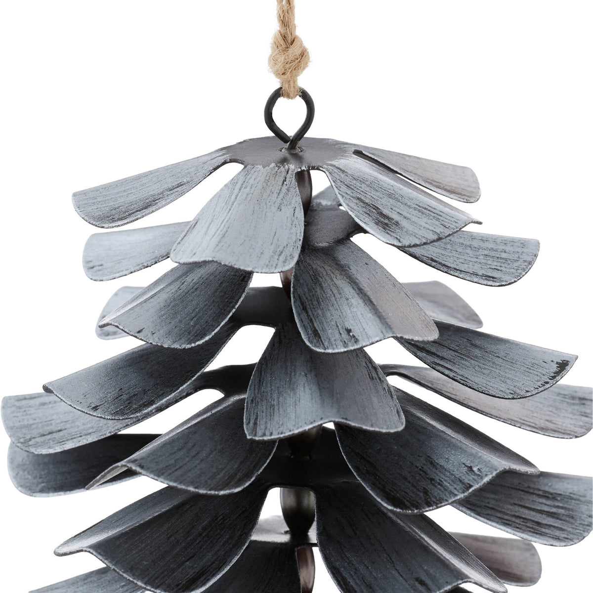 Silver Metal Pinecone Christmas Ornament, 4.3", by Holiday Time