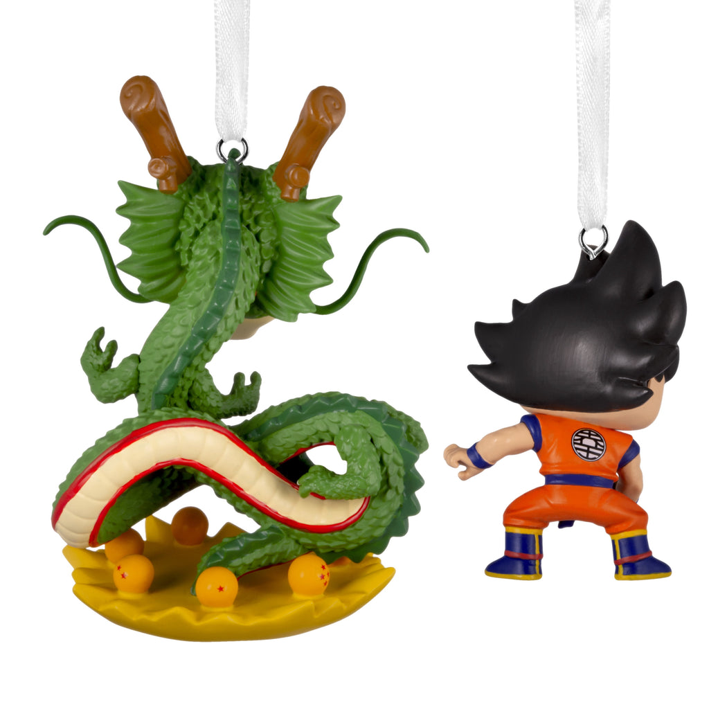 Hallmark Ornaments (Dragon Ball Z Goku, Shenron Funko), Set of 2, 1 Count