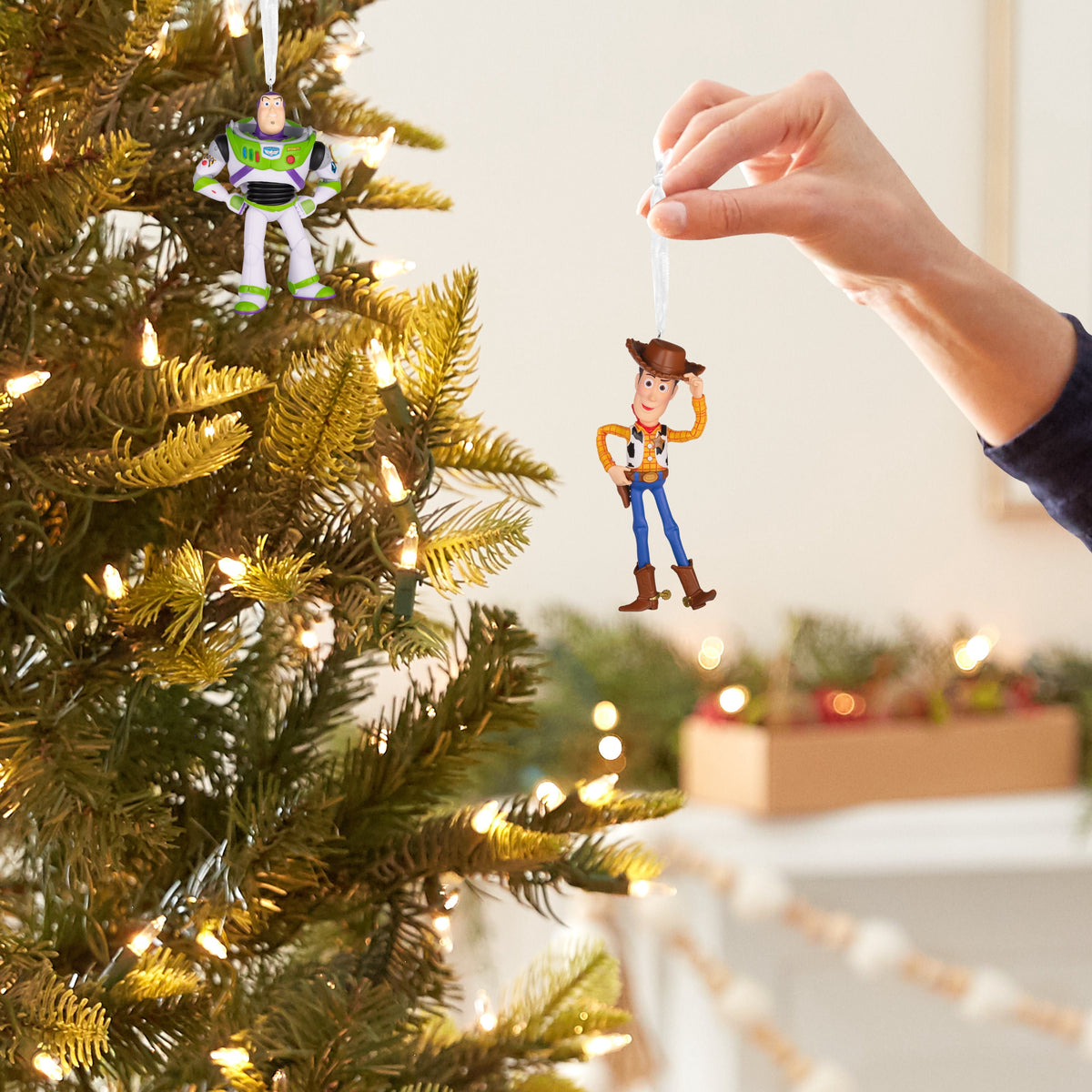 Hallmark Ornaments (Disney/Pixar Toy Story Woody Buzz), Set of 2, 1 Count
