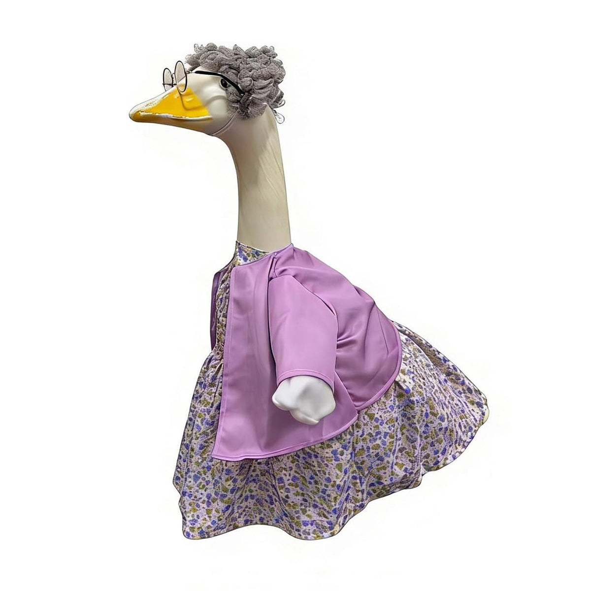 Lzobxe Porch Goose Clothes, Casual Style Lawn Yard Garden Decor for 23" High Cement or Plastic Geese, Goose Costume for All Season and Occasiona