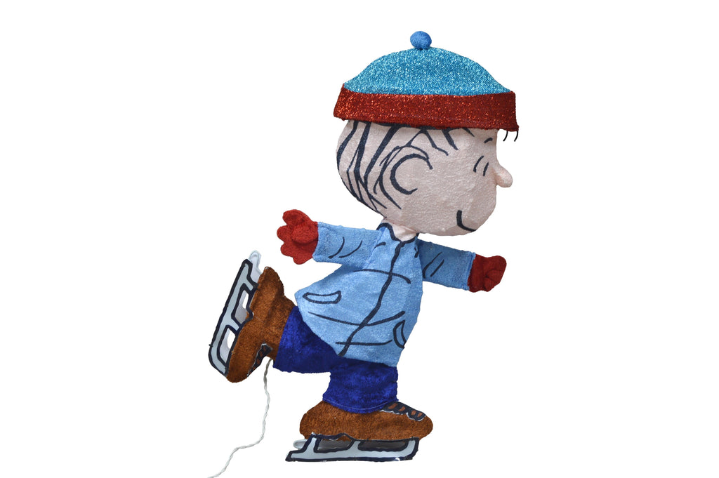 32INCH Skating Sally Peanuts 3D Lighted LED Holiday Charlie Brown Christmas Yard Decor
