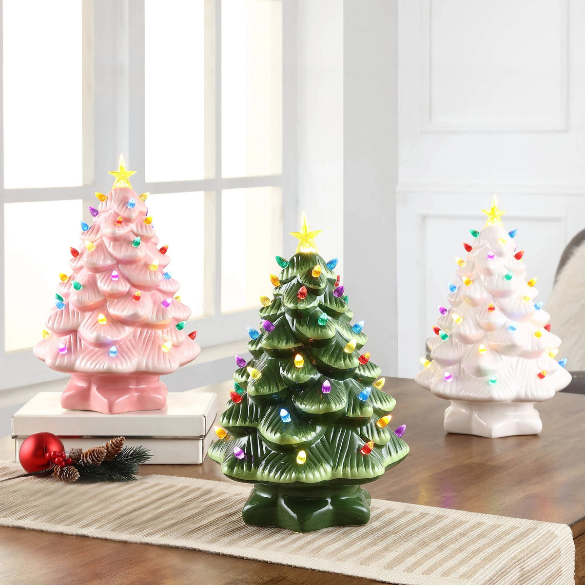 Mr. Christmas 24 in. Nostalgic Ceramic Tree - Green