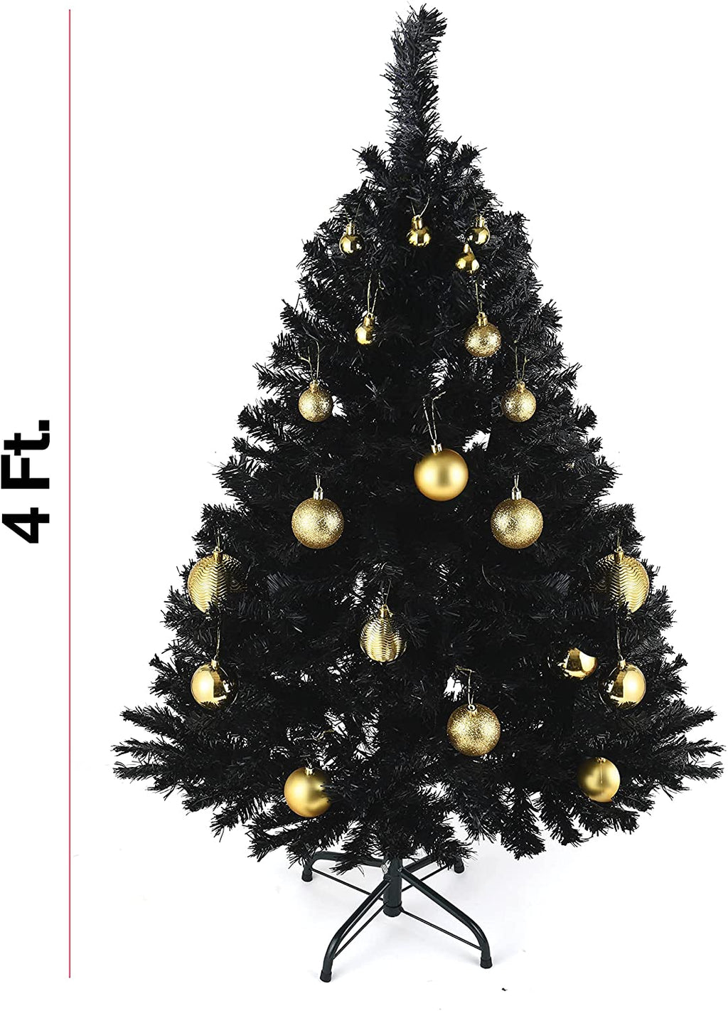 Prextex Christmas Tree Fully Decorated Pre-lit 6 Ft Pull Up Pop Up Out of Box Ready Minimal Assembly Needed Holiday Decorations w/ 350 Warm Lights with Stand