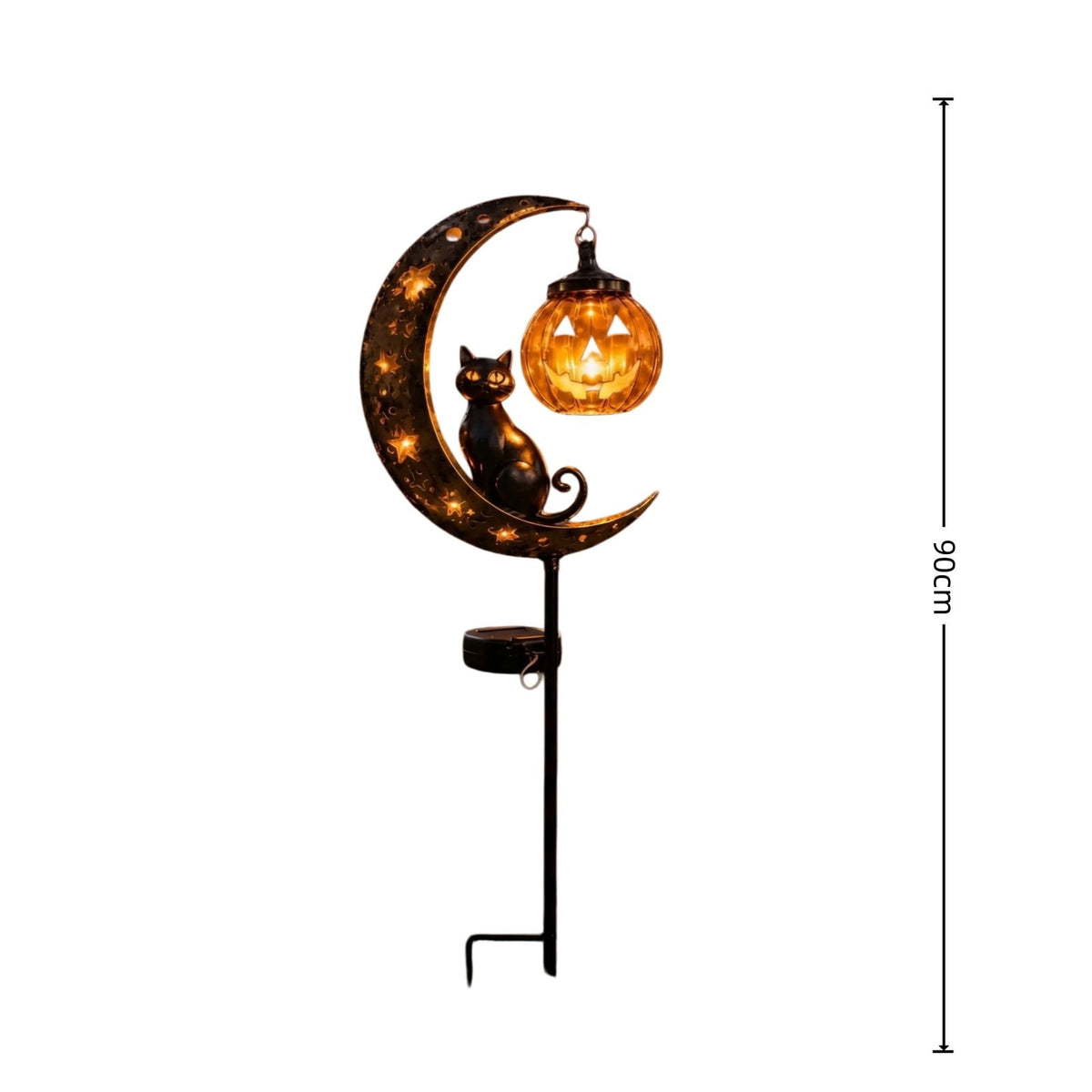 Stijggn Halloween Pumpkin Stake Solar Garden Lights, Waterproof Multi Branch Little Pumpkin Lantern Garden Stake Lights Outdoor Walkway Yard Garden Decoration