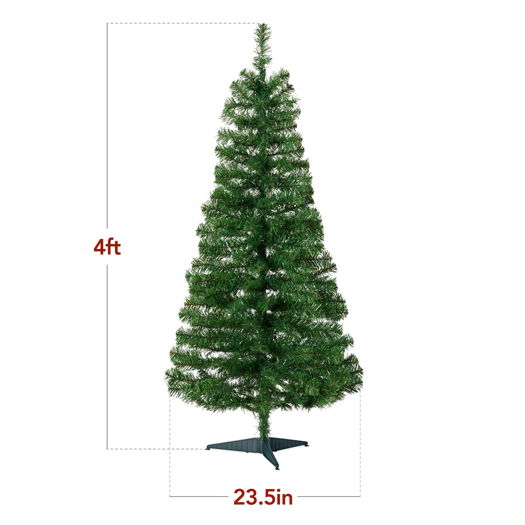 Best Choice Products 4ft Prelit Colored Christmas Tree, Artificial Tree Holiday Decor w/ 70 LED Lights - Baby Blue Tinsel