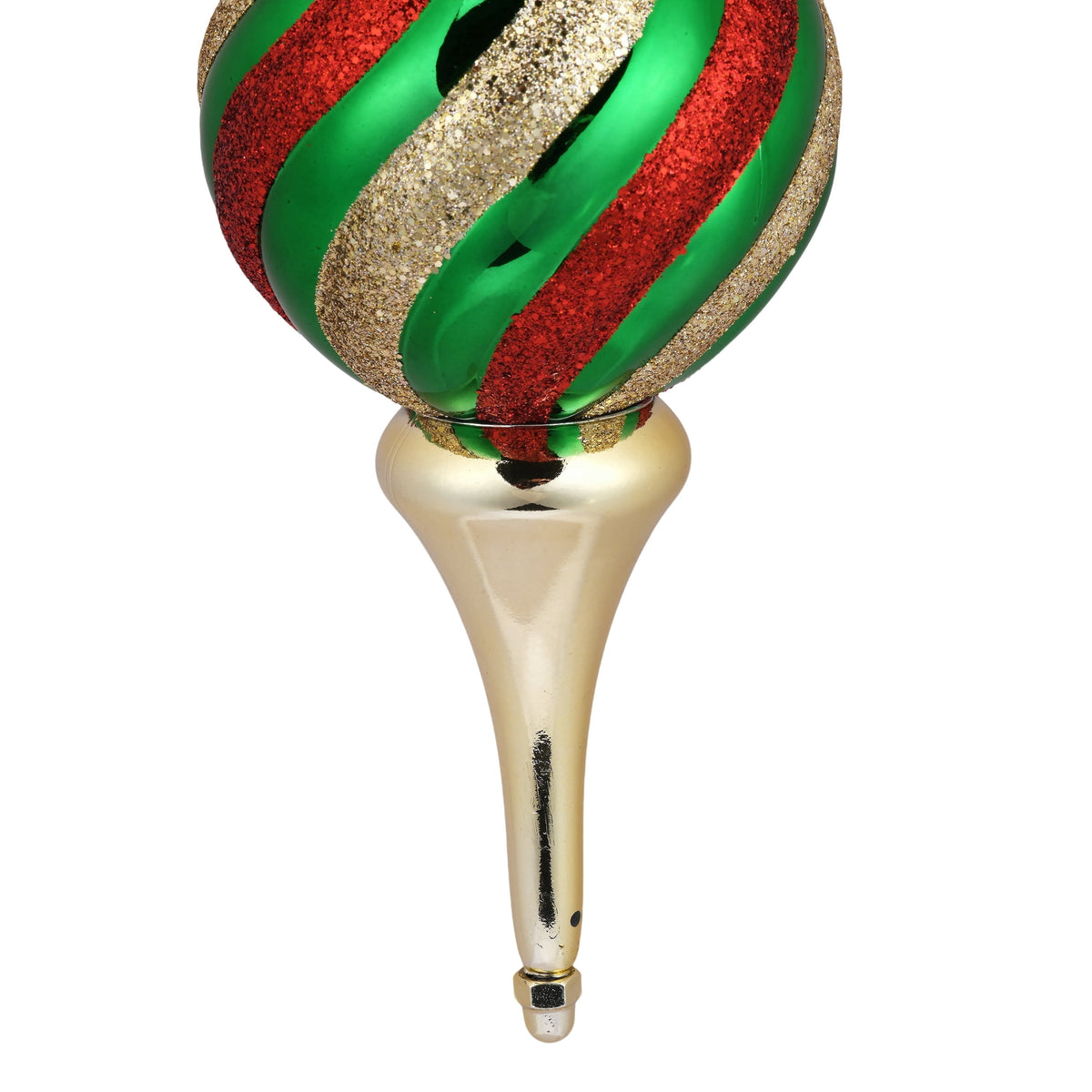 Red/Green/Gold Jumbo Finial Shatterproof Christmas Ornament, 23", by Holiday Time