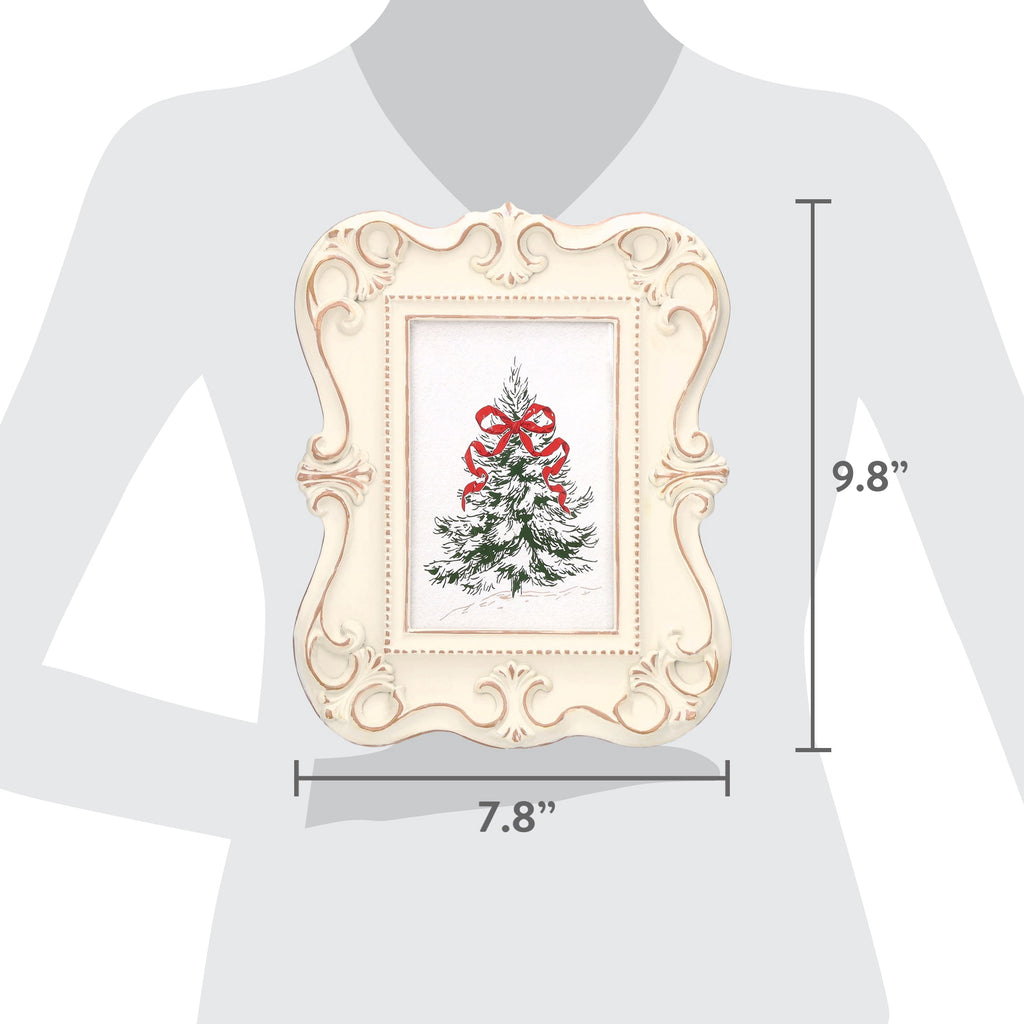 My Texas House Tree Print in Frame Christmas Decoration, Multicolor, 9.8"