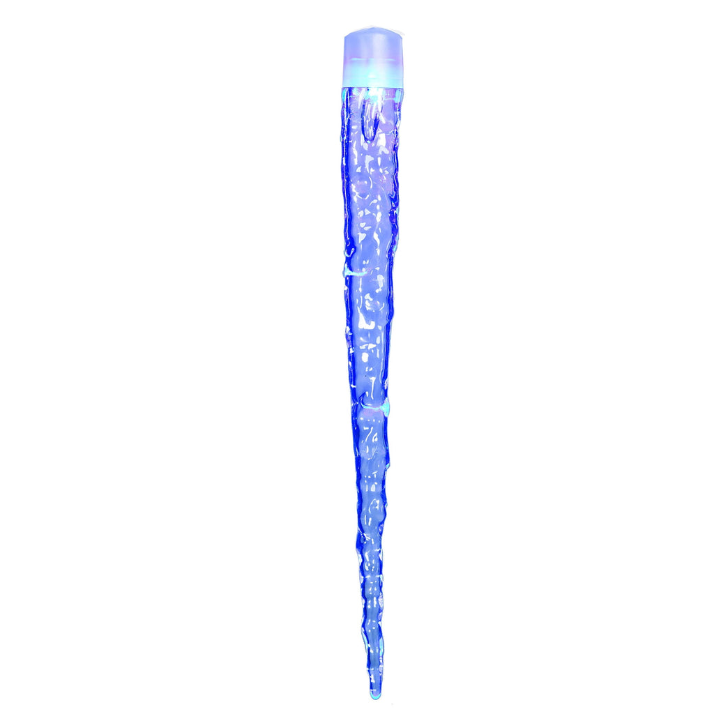 Indoor/Outdoor 8-Count LED 8-Function Crystal Christmas Icicle Lights, Cool White, White Wire, 9', by Holiday Time