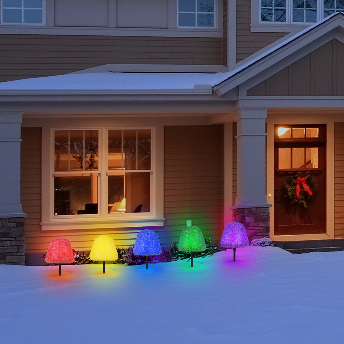 Mr. Christmas, 8 in. Sugared Gumdrop Pathway Lights