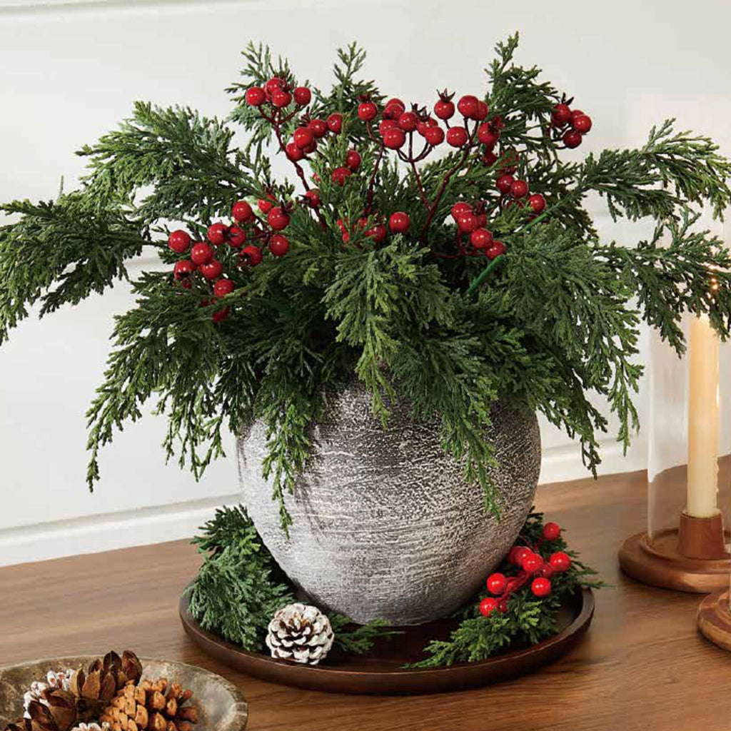 Red Berries and Greenery Decorative Christmas Picks, 21", by Holiday Time