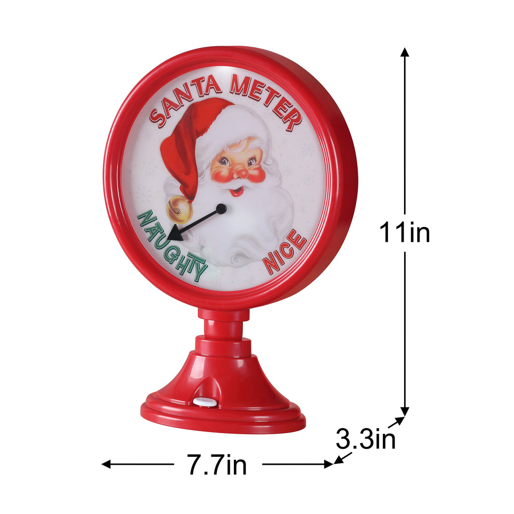 Mr. Christmas Decorative Santa Meter, Red
