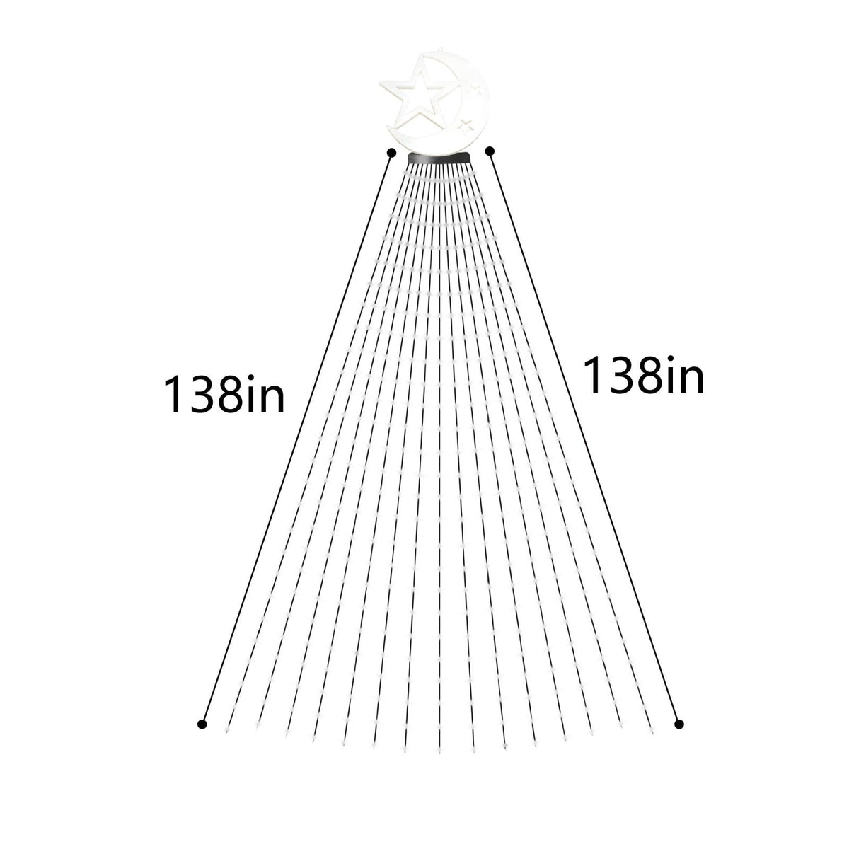 Gnmfd Solar Outdoor String Lights, Waterproof Decorative Christmas Tree Lights, Patio Porch Garden Yard Hanging Lights, Multicolor Solar Powered Holiday Party Decorations