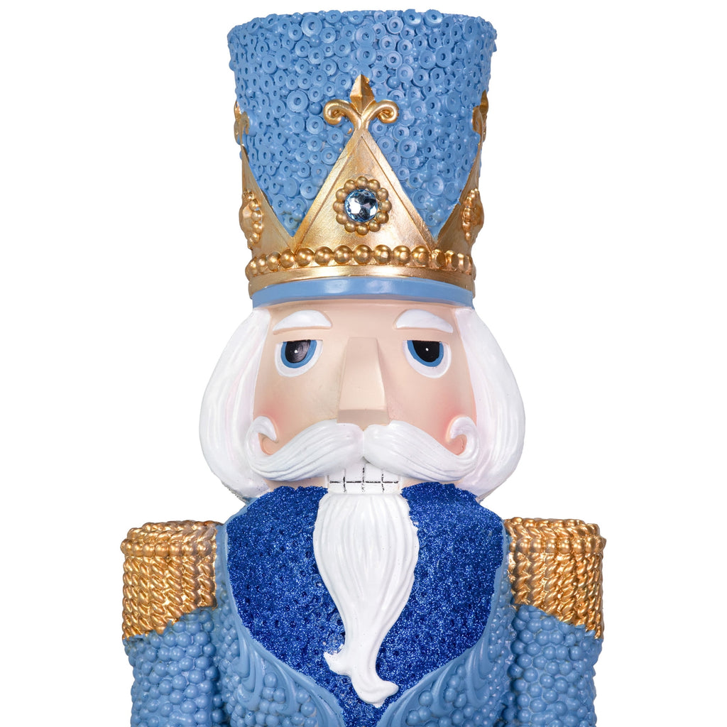 Sunnydaze Pink Polyresin Kenneth the Princely Nutcracker Christmas Statue, 37"