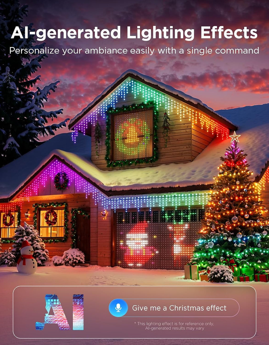 Govee Outdoor Christmas String Lights RGBWIC Lighting Effects