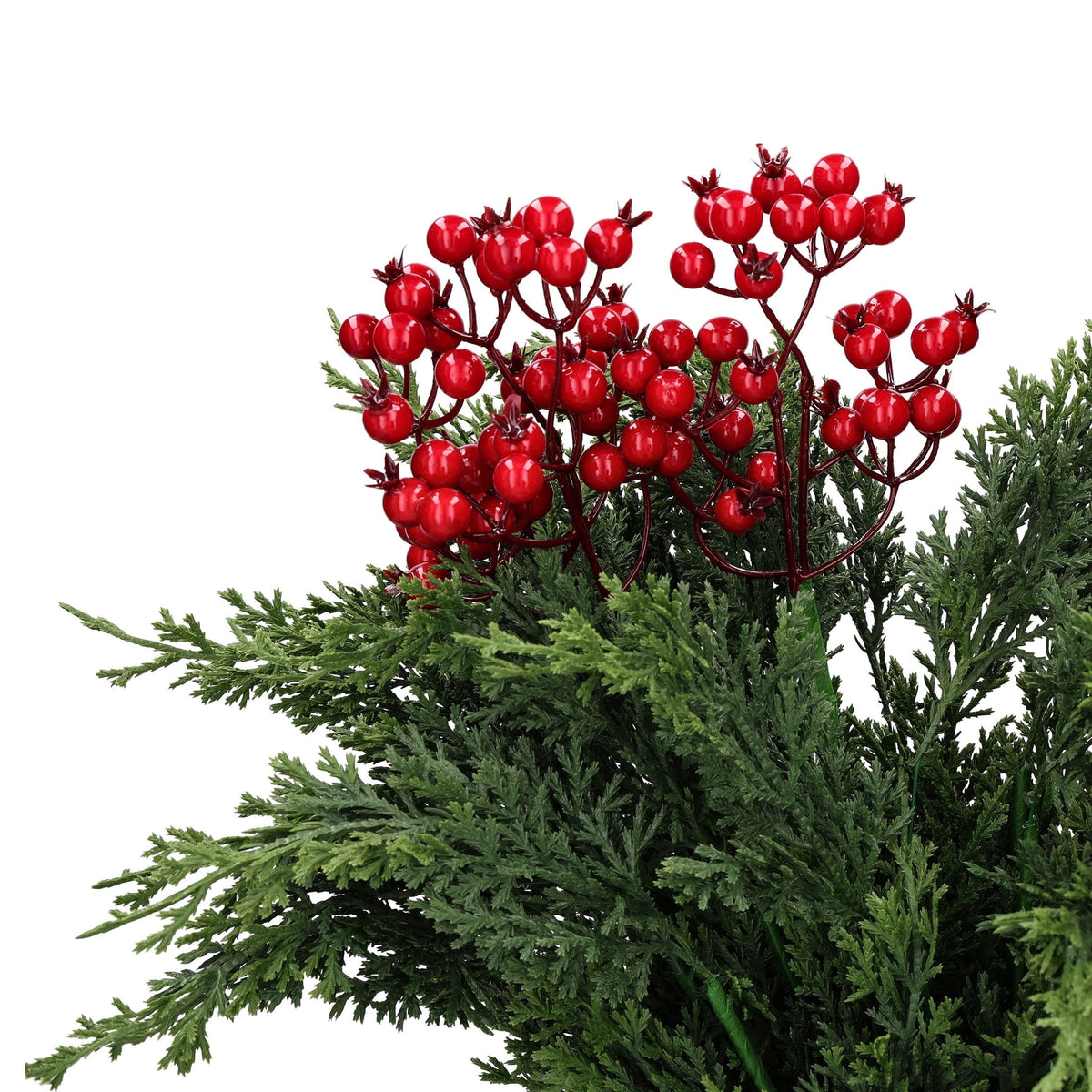 Red Berries and Greenery Decorative Christmas Picks, 21", by Holiday Time