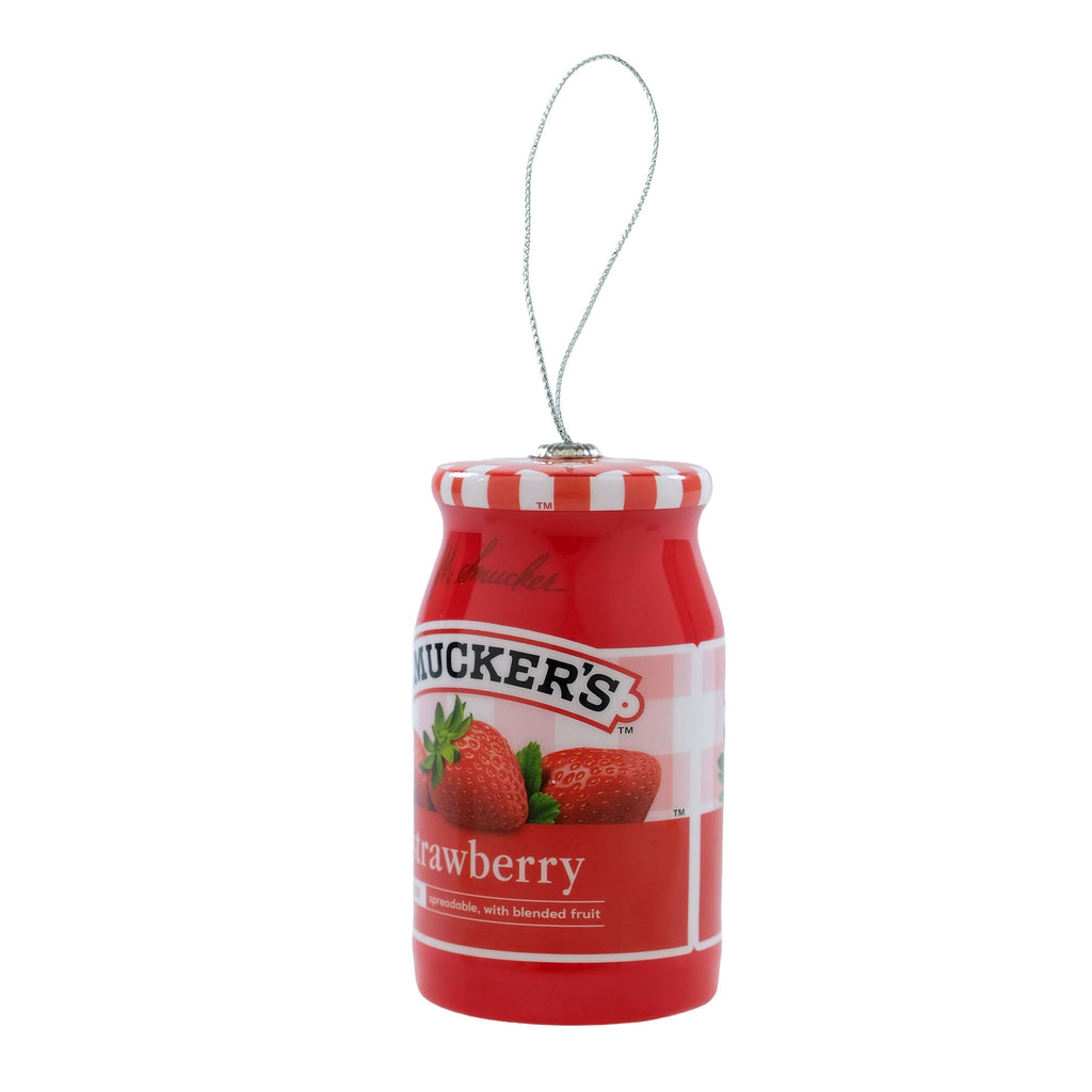 Smucker's Strawberry Jam Jar Figural Christmas Tree Ornament