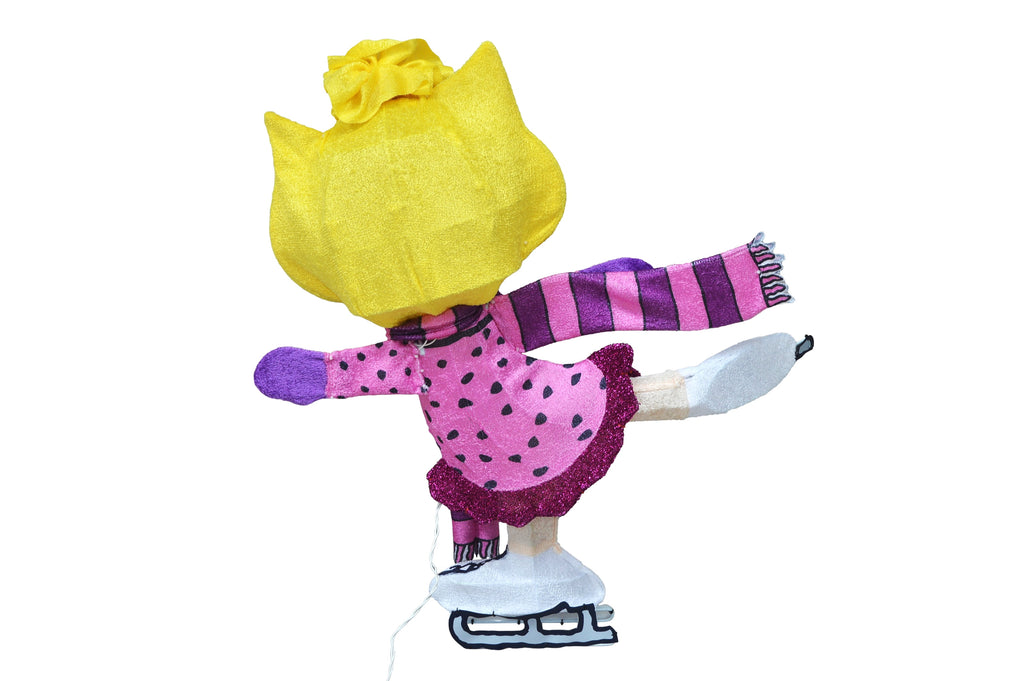 32INCH Skating Sally Peanuts 3D Lighted LED Holiday Charlie Brown Christmas Yard Decor