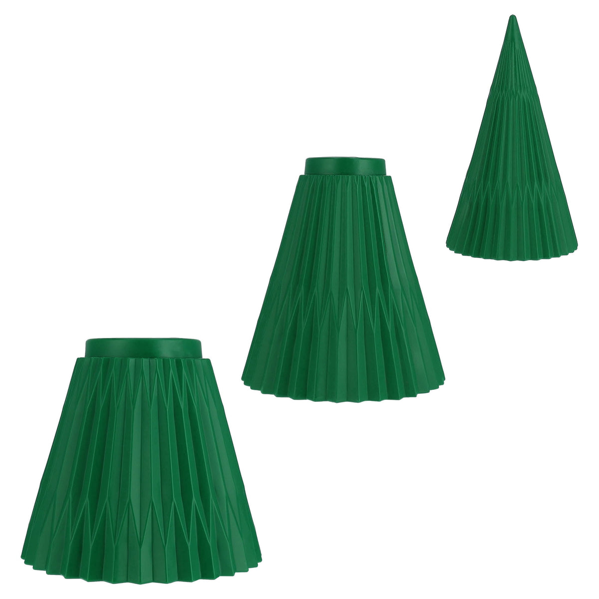 Blow Mold Honeycomb-Style Tree Outdoor Christmas Decoration, Green, 3', by Holiday Time
