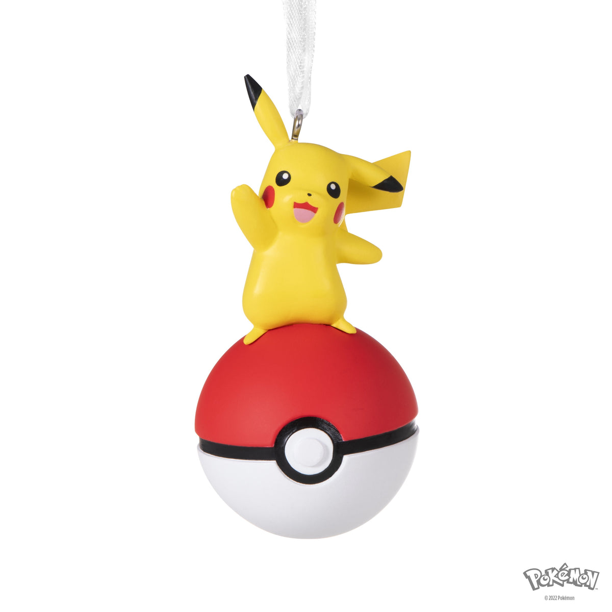 Hallmark Christmas Ornament (Pokémon Pikachu on Poké Ball), 1 Count