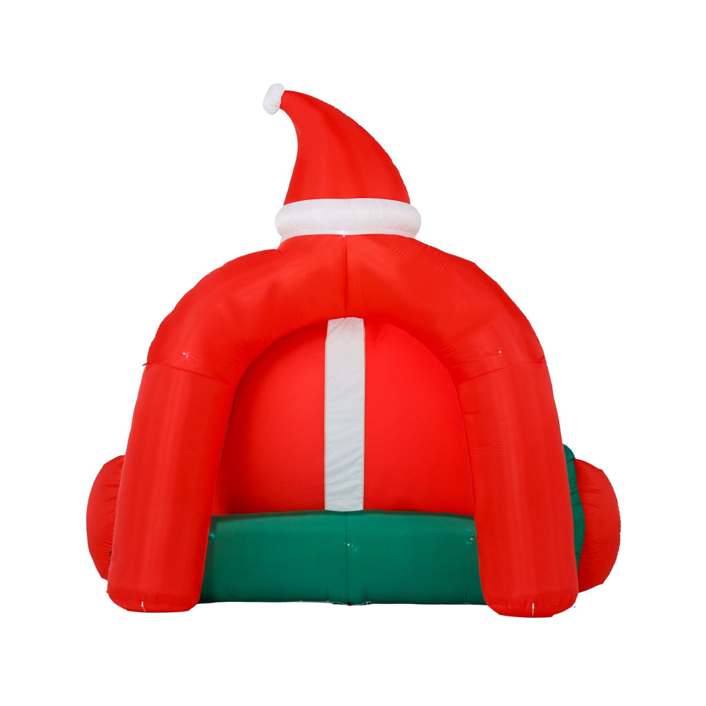 Multicolor Giant Santa Sign Christmas Airblown Yard Inflatable, 10', by Holiday Time