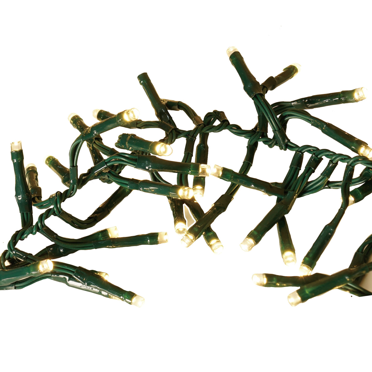 Indoor/Outdoor 400-Count LED Random Twinkle Cluster Christmas Garland Lights, Warm White, Green Wire, 9.8', by Holiday Time