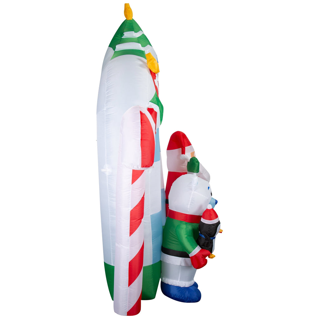 Multicolor Igloo Archway Christmas Airblown Yard Inflatable, 11.5', by Holiday Time