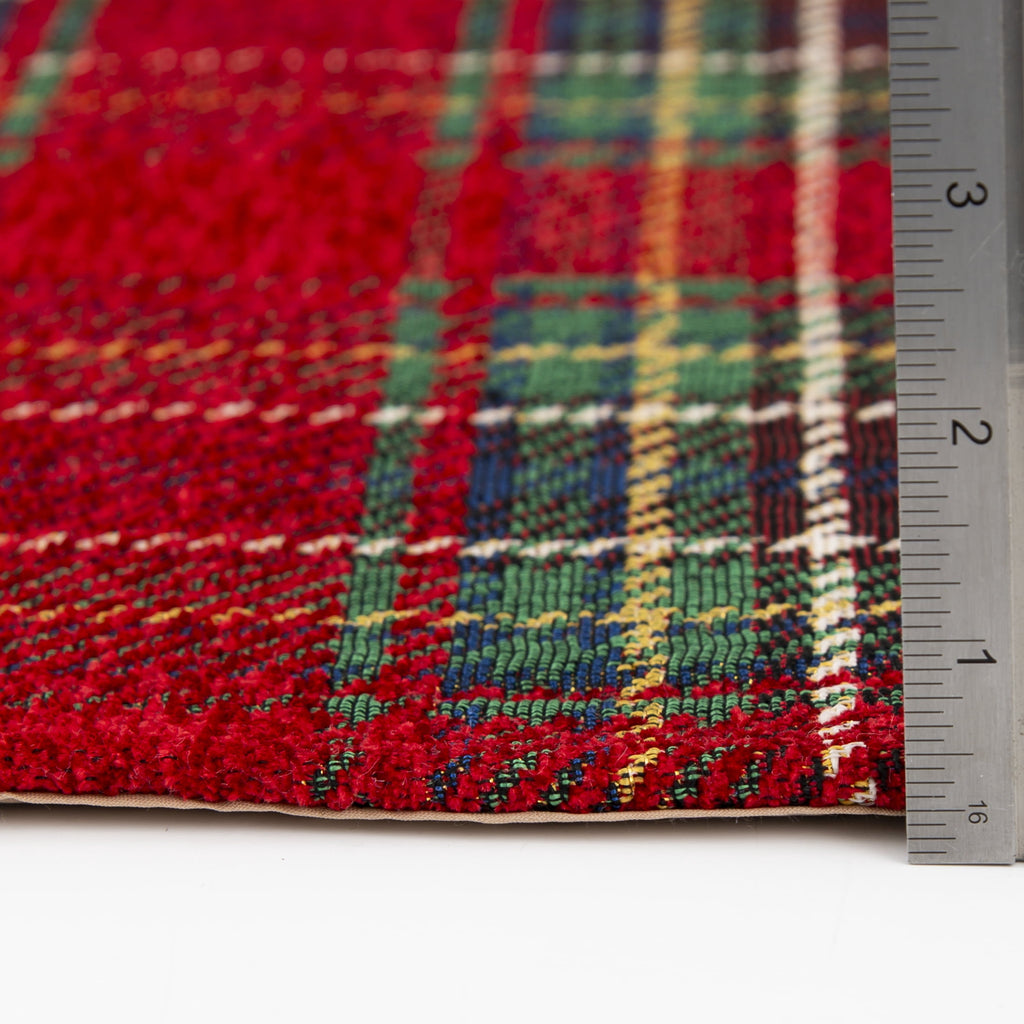 Better Homes & Gardens Red Corin Plaid Washable Indoor Runner Rug, 24"x96"
