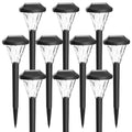 Gigalumi Solar Landscape Lights Contemporary Waterproof Cold White 10-Pack