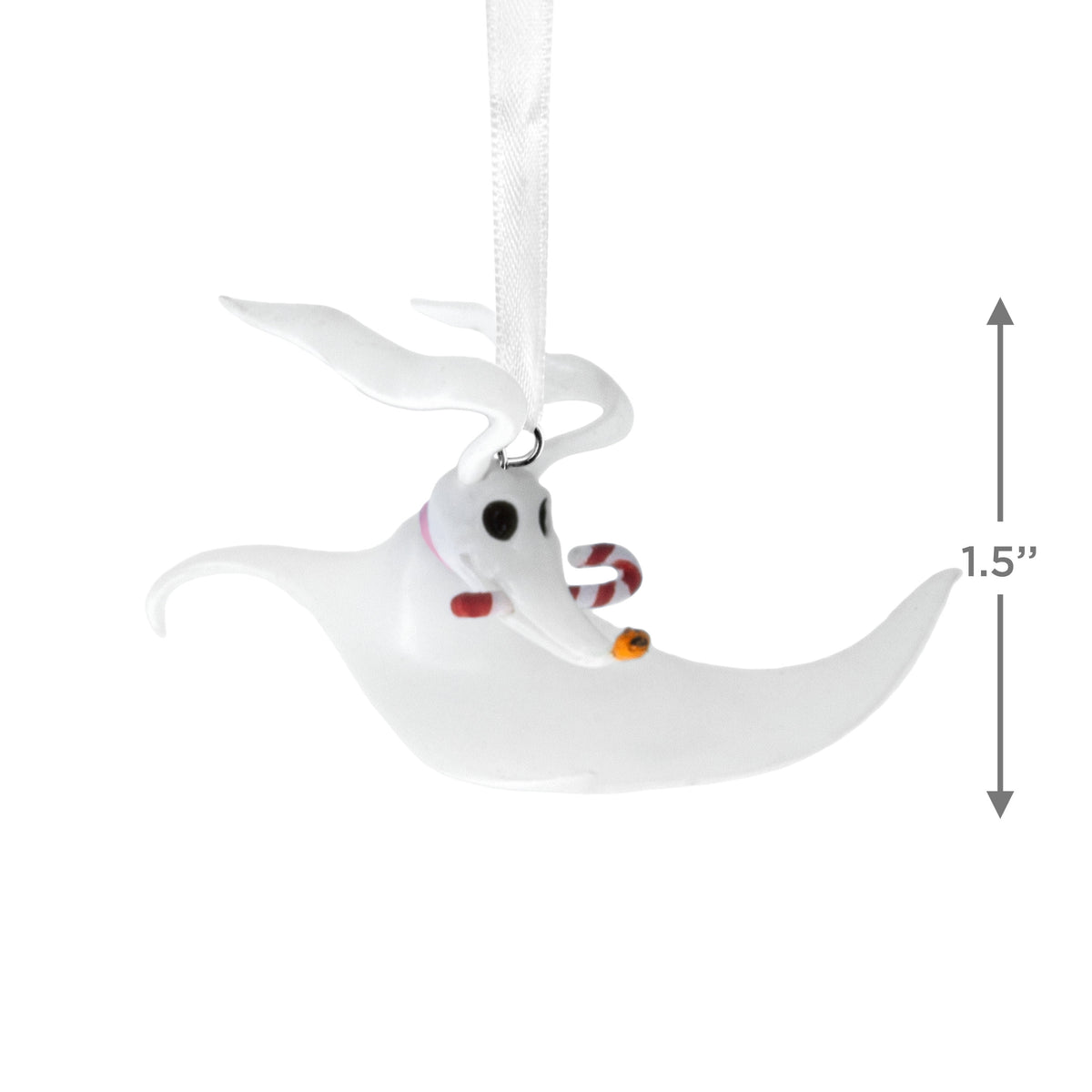 Hallmark Ornament (Nightmare Before Christmas Zero Wth Candy Cane), 1 Count