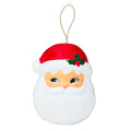 Light-Up Santa Head Hanging Christmas Decoration, Red and White, 10", by Holiday Time