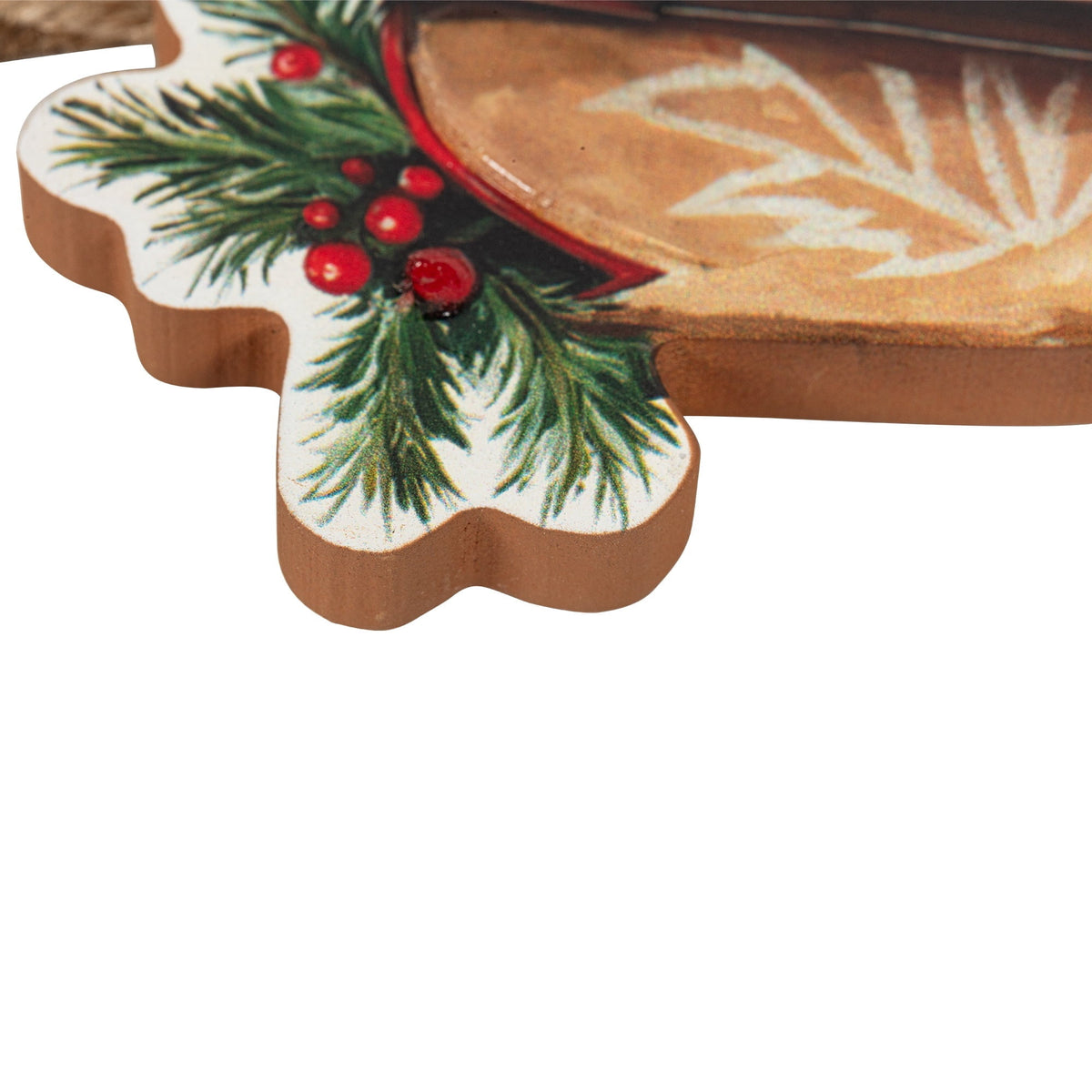 Brown/Red/Green Cowboy Boot Cut Out Christmas Ornament, by Holiday Time