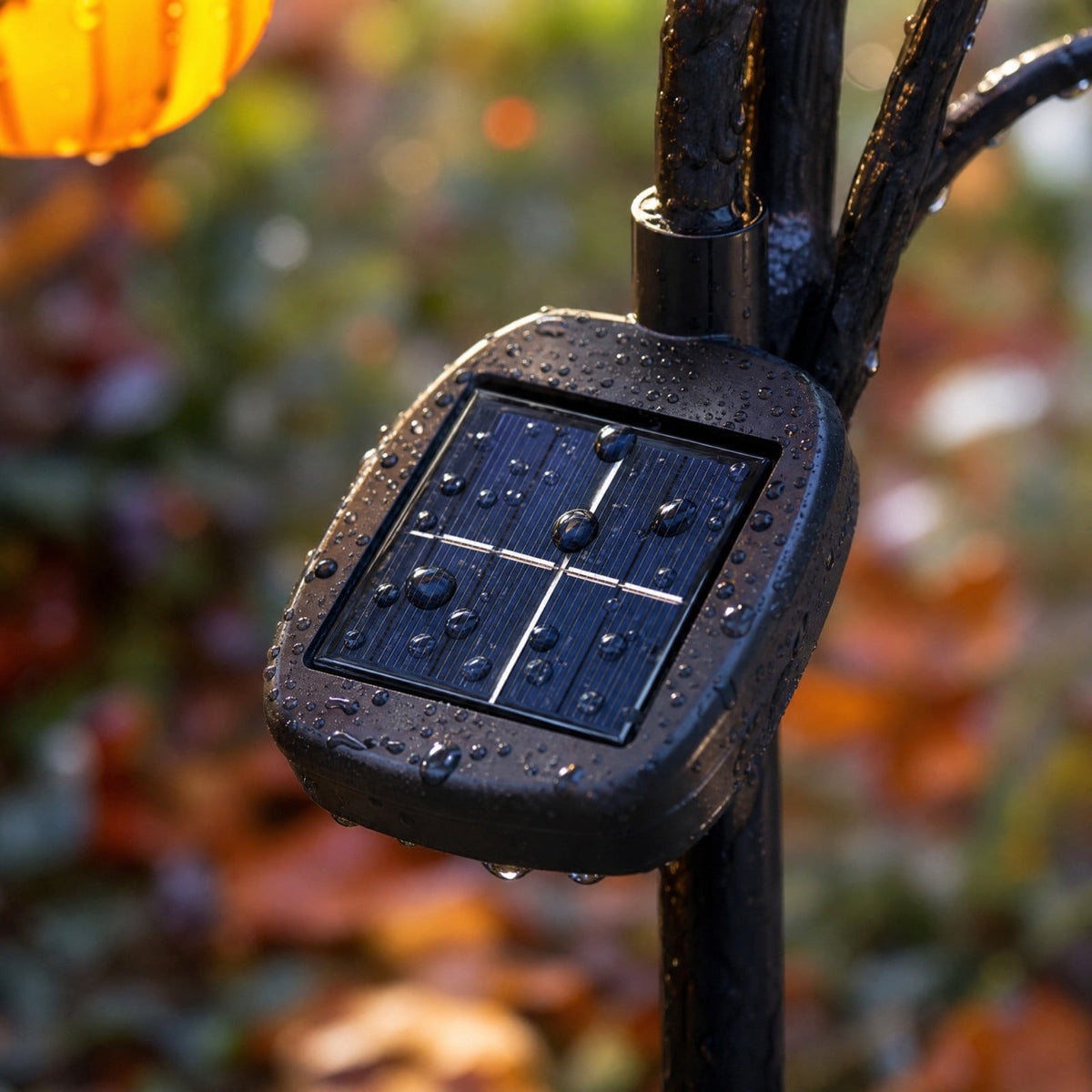 Stijggn Halloween Pumpkin Stake Solar Garden Lights, Waterproof Multi Branch Little Pumpkin Lantern Garden Stake Lights Outdoor Walkway Yard Garden Decoration