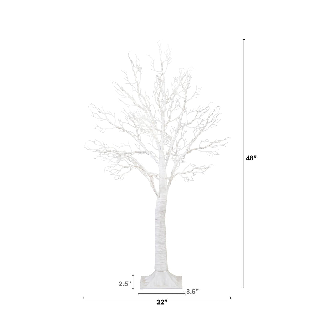 Nearly Natural Pre-Lit Twig Artificial Christmas Tree - 4' - Warm White LED Lights