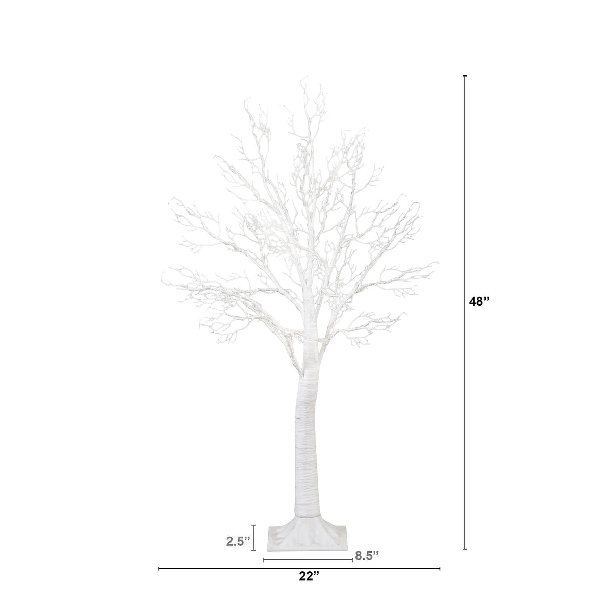 Nearly Natural Pre-Lit Twig Artificial Christmas Tree - 4' - Warm White LED Lights