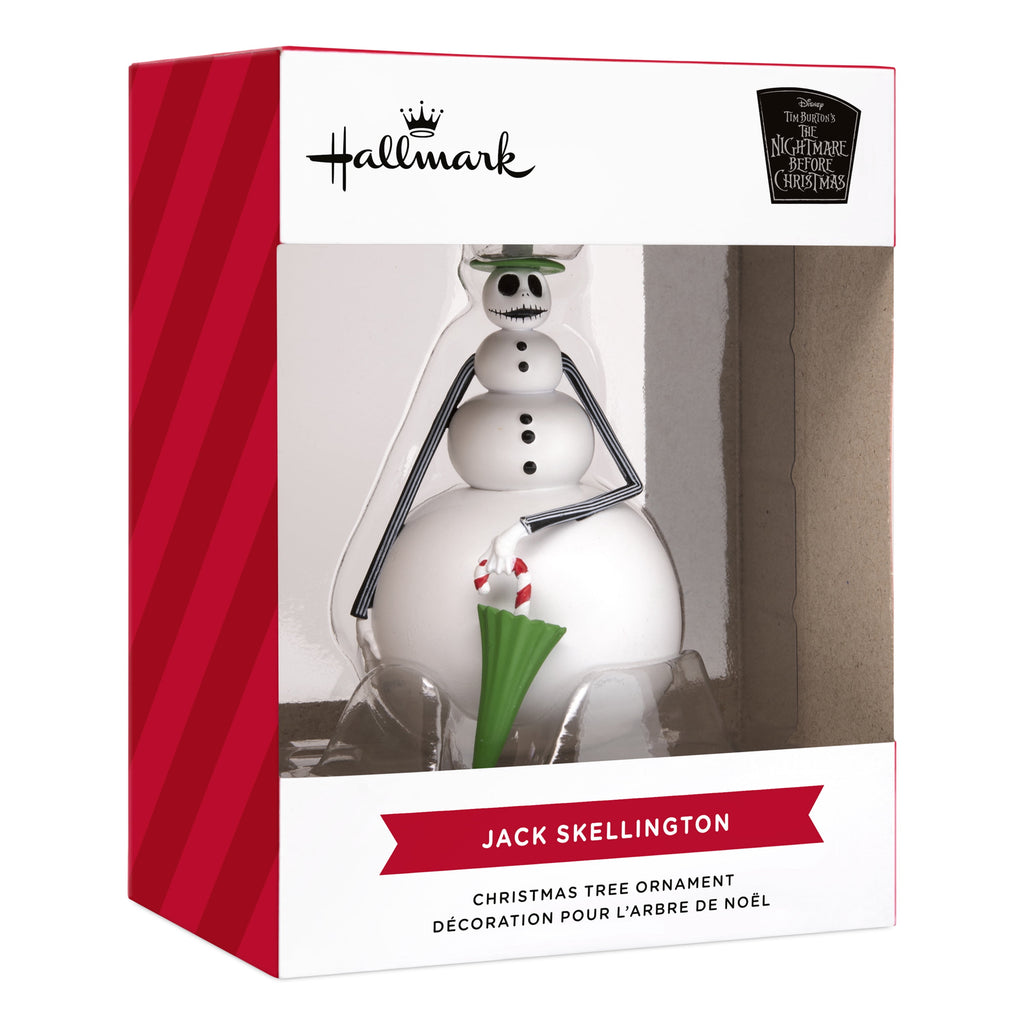 Hallmark Christmas Ornament (Disney Snowman Jack Skellington), 1 Count
