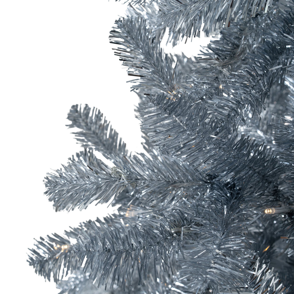 Naomi Home 7.5ft Gold Christmas Tree with Lights, Unique Colored Christmas Tree Prelit with 1412 Branch Tips, 600 Warm Lights and Metal Stand, Aritificial Christmas Tree
