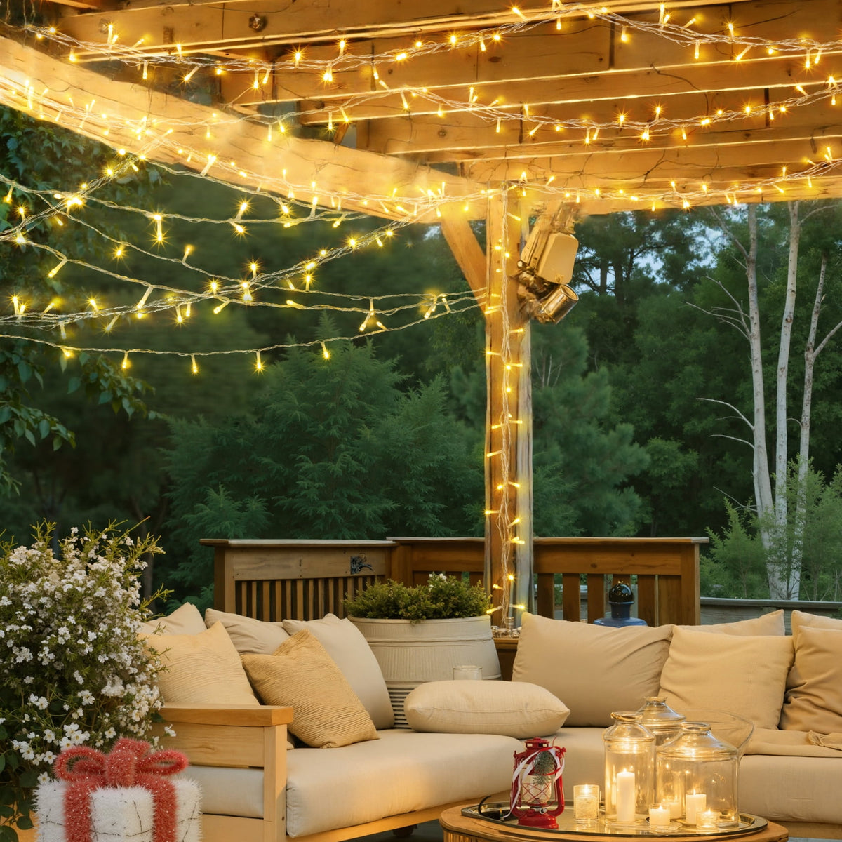 Scidweet Christmas String Lights, 196 FT 600 LED Twinkle Fairy Christmas Light with Remote for Indoor Outdoor Wedding Home Holiday Xmas Tree Decor, White