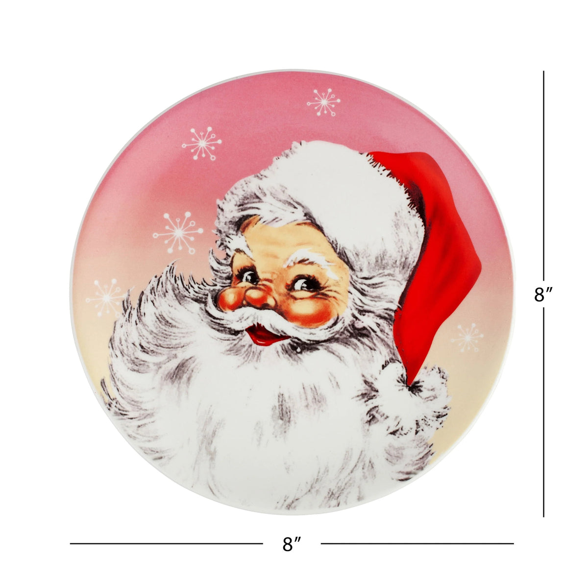 Mr. Christmas 8 in. Set of 4 Nostalgic Ceramic Character Plates - Classic