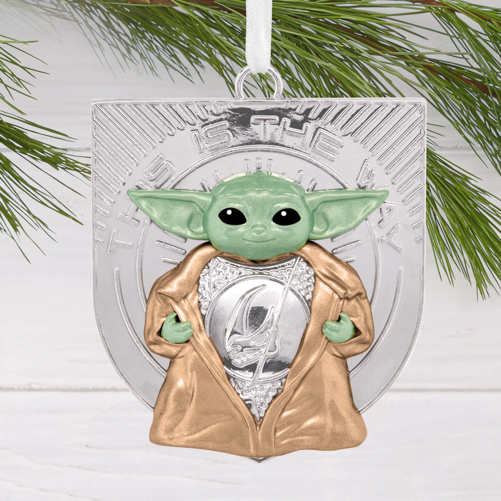 Hallmark Christmas Ornament (Star Wars: The Mndlrian Grogu, Metal), 1 Count