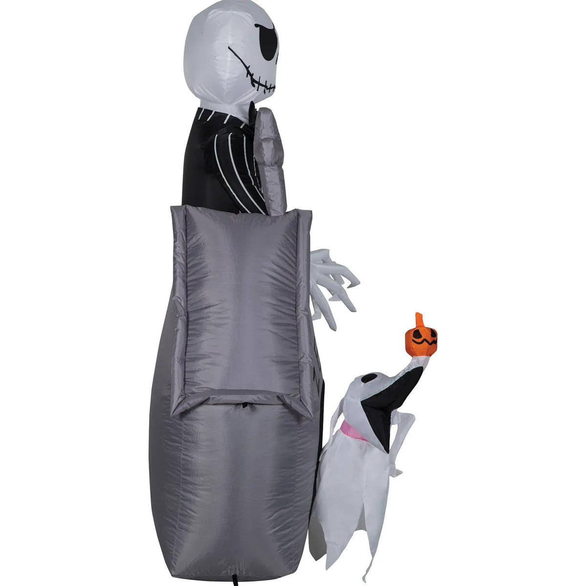 Gemmy Inflatable Nightmare Before Christmas Jack Skellington & Zero with House LED Lighted Yard Decoration - 60 in