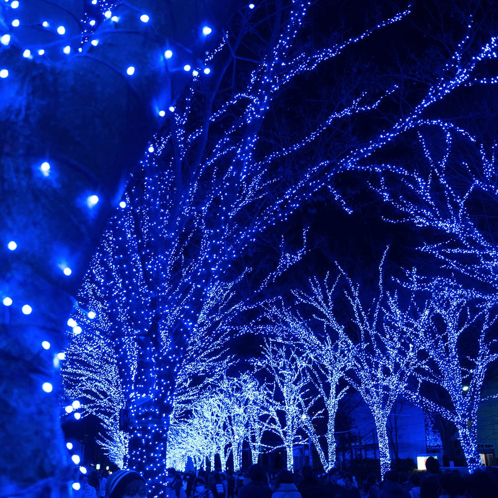 Rirool 2-Pack Solar Christmas Lights 100LED 39ft Waterproof Multicolor String Lights with 8 Modes for Gardens, Wedding, Party, Christmas Tree, Xmas Outdoor Decorations