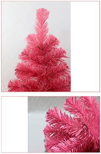 Artificial Christmas Tree Xmas Tree with PVC Base 3 Feet (Pink)