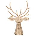 Rattan and Metal Woven Reindeer Christmas Decoration, Brown, 14", by Holiday Time